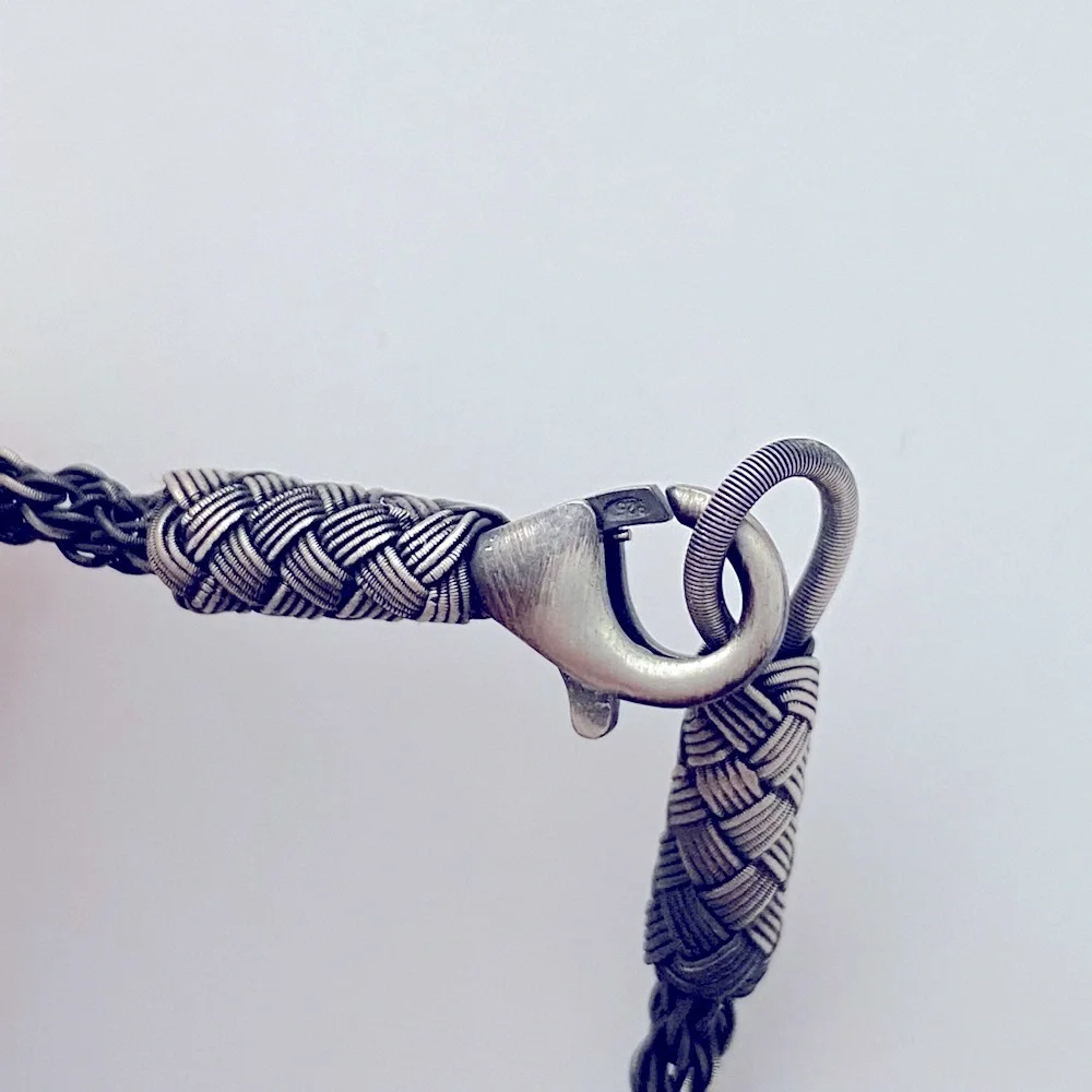 Unisex 925 silver 3mm wire bracelet